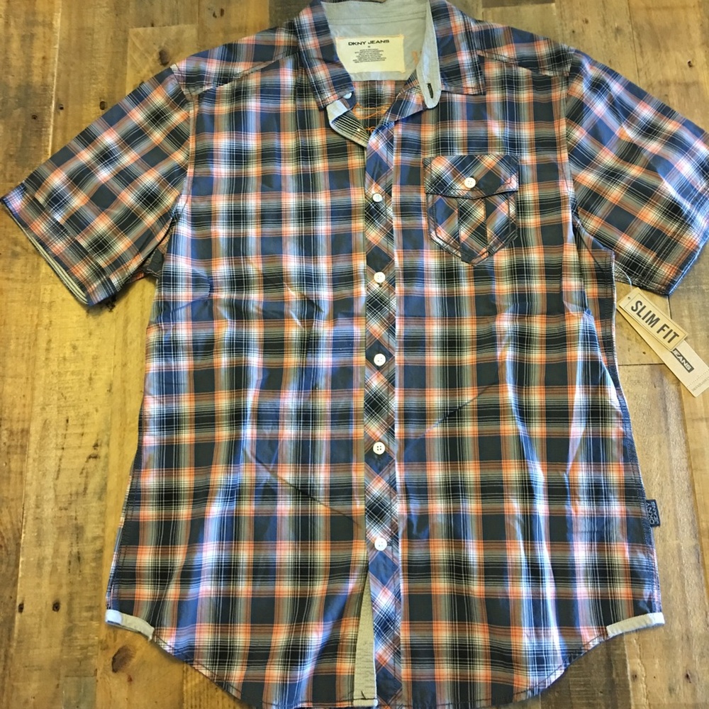 DKNY JEANS S/S Graphic Woven Top